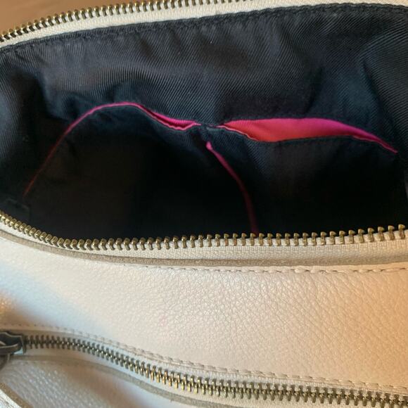 The Sak Collective Kyetra Leather Shoulder Bag Purse Stone Color Hobo - Picture 7 of 15